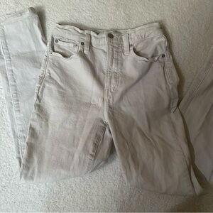 Madewell “The Perfect Vintage Jean” White Jeans
